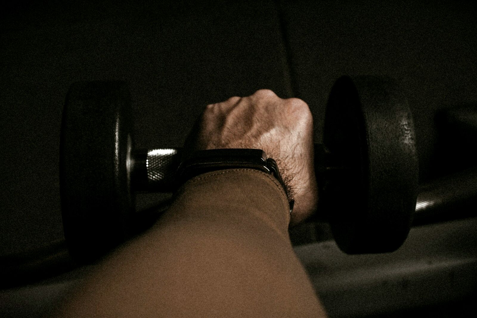 Close-up of strength and movement work